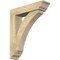 Ekena Millwork Thorton Traditional Rough Sawn Bracket w/ Offset Brace, Douglas Fir, 6"W x 24"D x 28"H BKT0604X24X28THR01RDF - alternate 1
